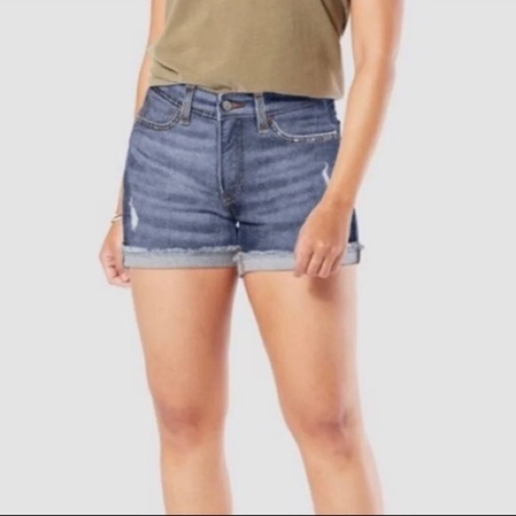 Levi’s Denizen High Rise Shorts Size 27 - Picture 1 of 11